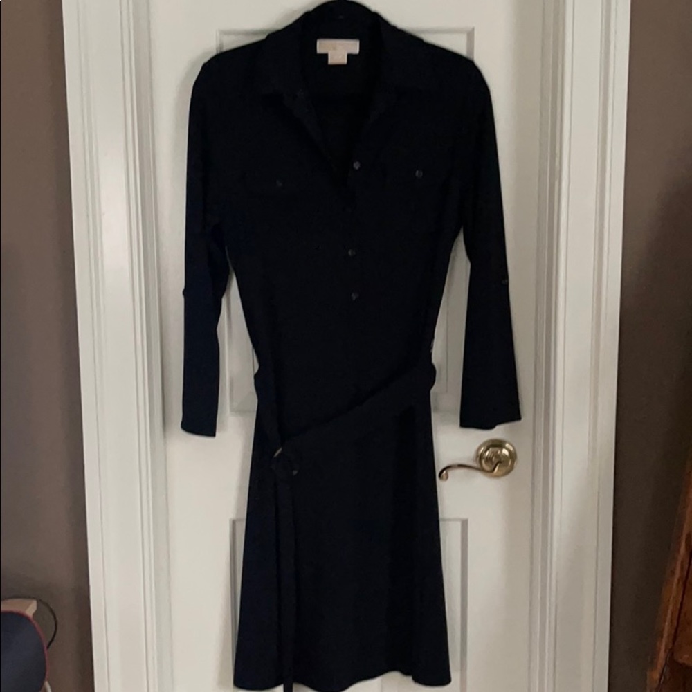Michael Kors black shirt dress